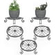 thumbnail image 1 of Plant Stands, [3 Pcs] 9 Inch Modern Heart Shaped Plant Pot Holder, Durable Rustproof Potted Plant Stand, Indoor & Outdoor Garden Stand - Black, 1 of 5