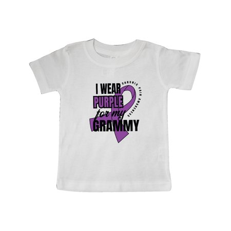 

Inktastic Chronic Pain I Wear Purple For My Grammy Gift Baby Boy or Baby Girl T-Shirt