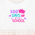 thumbnail image 4 of Inktastic 100 Days of School in Pink and Purple with Crown Girls Baby Dress, 4 of 5