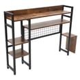 thumbnail image 4 of Multipurpose Countertop Display Shelf Metal Desktop Adjustable Feet Bookshelf, 4 of 10