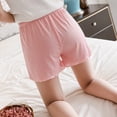 thumbnail image 3 of YVNAURA Women's Plus Size Ice Silk Safety Shorts with Pockets, 2026 Summer Elastic High Waisted Pull On Casual Lounge Shorts for Women, Loose Fit Breathable Home Sleep Pants,Pink,L, 3 of 5