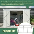 thumbnail image 4 of Mulinsonfly 8x6 ft Outdoor Storage Shed with Lockable Doors, Adjustable Side Door, Aluminum Frame & Weatherproof Design for Garden, Backyard & Patio Storage, 4 of 8