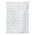 thumbnail image 3 of Ambesonne Animal Tablecloth Rectangular Table Cover, Animals Hearts Stars, 52"x70", Pale Blue Cinnamon White, 3 of 4