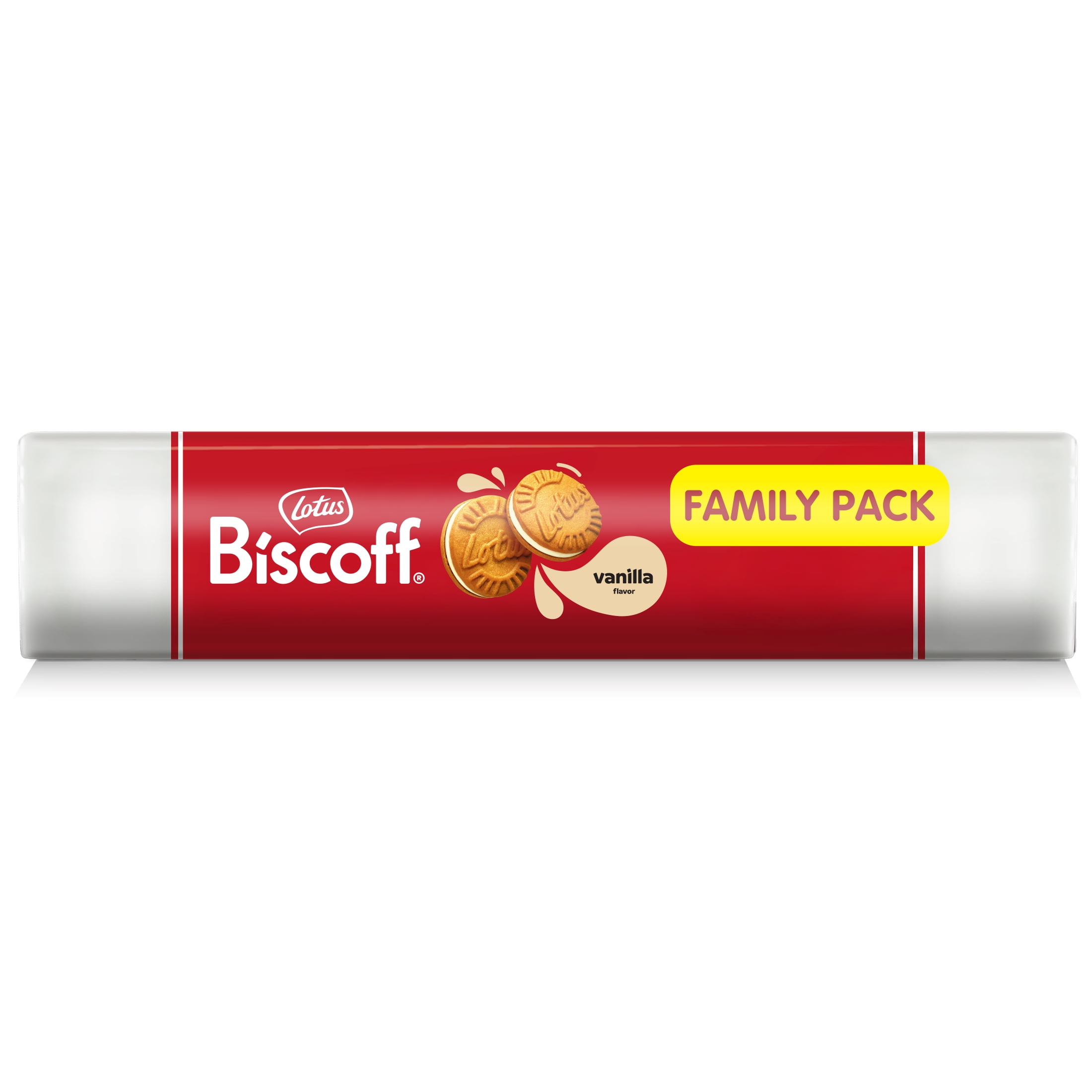 (8 pack) Biscoff Vanilla Cream Sandwich Cookies, 2 fresh packs (11 cookies per pack) 7.76oz net wt