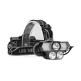 thumbnail image 3 of Linterna frontal multifunción impermeable para exteriores, para senderismo y acampada, superbrillante, recargable por USB, LED T6, 3 of 8