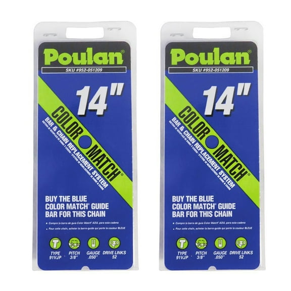 Poulan Chainsaw 2 Pack Cutting Chain 52DL - 581562101-2PK