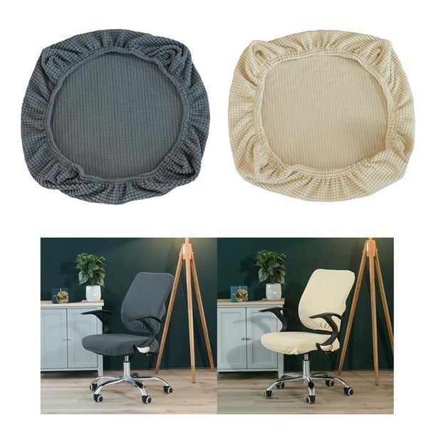 Cubierta de Asiento de Silla Giratoria de Jacquard, Taburete hogar, Funda para Oficina, Decoración de Hotel perfecl Funda de asiento elástica jacquard