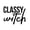 BLACK, variant on Vinyl Wall Art Decal - Classy Witch - 22" x 27" - Trendy Motivational Funny Women Quote Sticker For Woman Sarcasm Home Office Girl Bedroom Living Room Apartment Decor