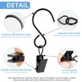 thumbnail image 5 of Hook Curtain Clips, 45 Pack 304 Stainless Steel Hanging Party String Lights Christmas Garden Courtyards Decoration, Gutter Wall-Grid Tent Camper Awning Hangers,, 5 of 5