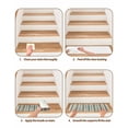 thumbnail image 4 of Boho Vertical Stripes Stair Treads Non Slip for Steps Green Beige Simple Lines 10 Pcs Reusable Adhesive Stair Runner Mats for Dogs Elders Carpet Treads Rugs for Staircase 8x30 In, 4 of 7