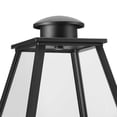 thumbnail image 6 of Progress Lighting Bradshaw 1-Light Outdoor Wall Lantern, Textured Black, Clear Glass, 6 of 11