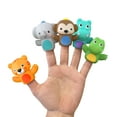 thumbnail image 5 of Bright Starts Poppin’ Puppets 5pk Animal Finger Puppets - BPA Free Bath and Play Time Toys, 5 of 12