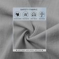 thumbnail image 7 of Sheghy Womens Tops Oversized Urban Solid Cotton Linen Lapel Button Curved Hem 3/4 Sleeve Outer Shirt Gray XXXL, 7 of 7