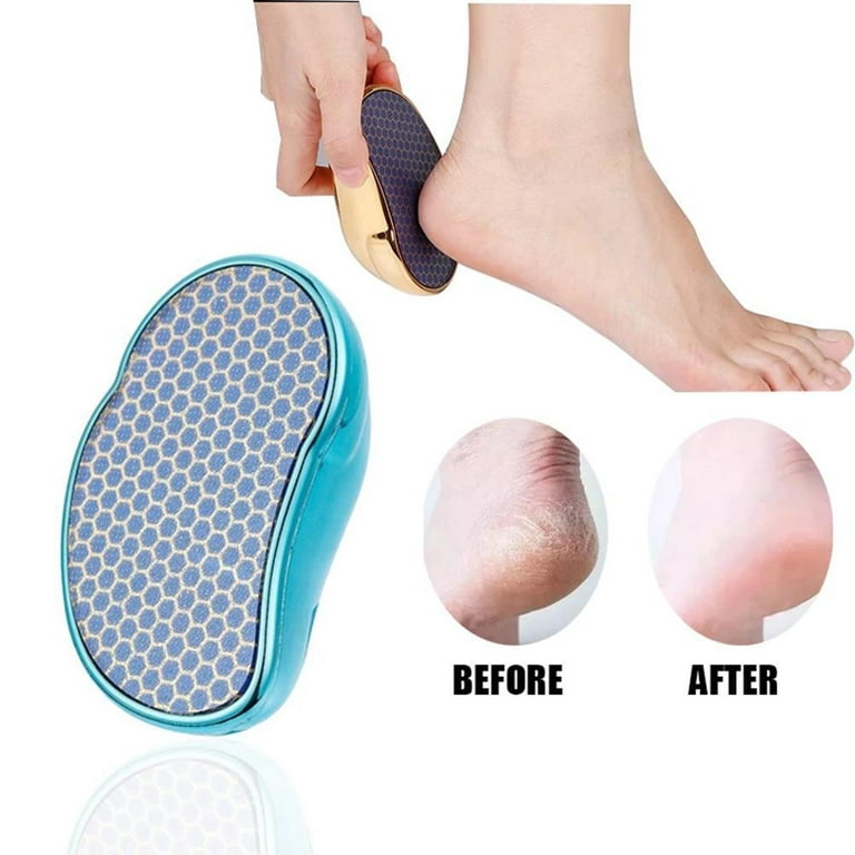 Glass Foot File Callus Remover - Foot Scrubber Heel Scraper for