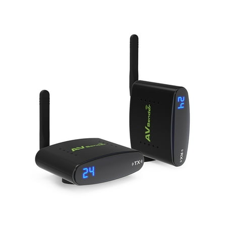 Wireless Av Video Sender PAT-635 5.8GHz AV TV Sender Transmitter Receiver Wireless HDMI' Video Audio RAC FM/PLL 200m ()