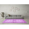 thumbnail image 3 of Ahgly Company Indoor Square Persian Purple Traditional Area Rugs, 4' Square, 3 of 4