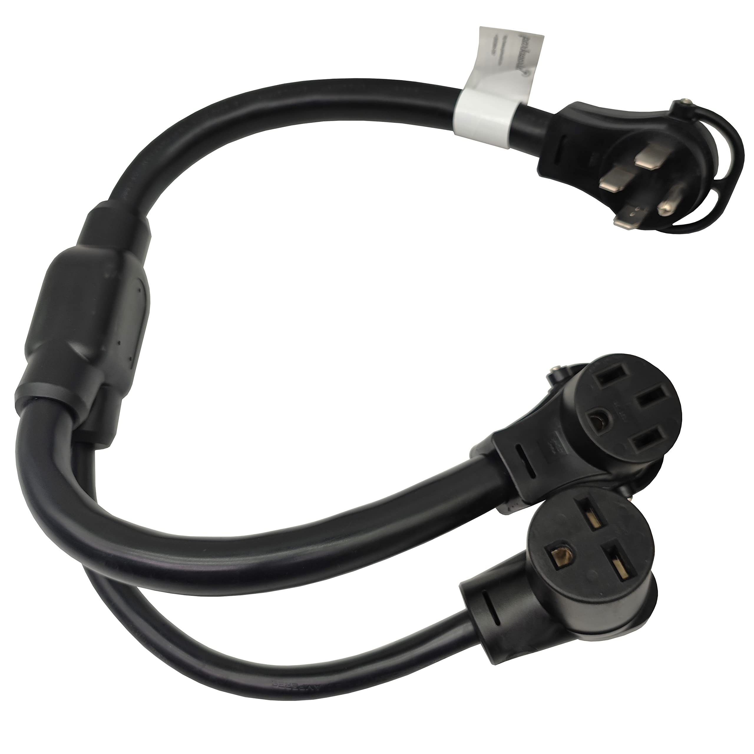 Parkworld 64248 NEMA 14-50P to 6-30R & 14-50R Splitter for 4-Prong RV or EV Charger (3 Feet)