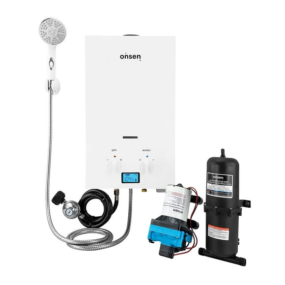 Onsen 7L Outdoor Portable Tankless Water Heater w/Onsen 3.0 Pump & Accumulator