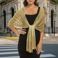 thumbnail image 2 of adaychics Shawls and Wraps for Evening Dresses Sparkly Cocktail Dress Shawl Wrap with Tassel for Women Wedding Cruise Party Evening Gowns, 2 of 5