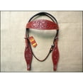 thumbnail image 3 of Western Horse Headstall Tack Bridle American Leather Mahogany Hilason, 3 of 6
