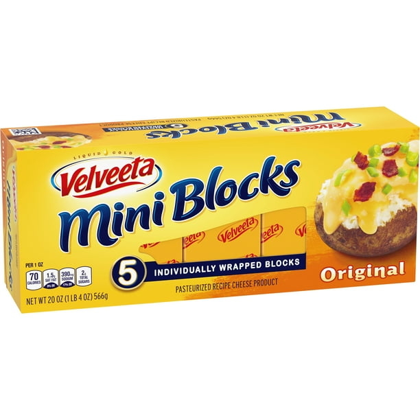 Velveeta Fresh Packs, Original Cheese, 5 ct 20.0 oz Box