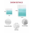 thumbnail image 6 of Aqua White Ombre Hand Towels Set,Waffle Weave Kitchen Towels 3PCS,Chic Modern Funny Abstract Striped Art Microfiber Hair Face Bath Tea Towel Absorbent Quick Drying Cleaning Dish Cloths,15.7"x23.6", 6 of 7