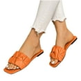 thumbnail image 5 of CQONEPT Women's Two Strap Open Toe Platform Chunky Heel Slides Sandals Low Block Chunky Heeled Sandal Slip on Mules Comfortable Casual Dress Pumps Shoes2025 Size 4.5, 5 of 9