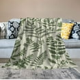 thumbnail image 2 of Nawypu  Leaves Flannel Bed Blanket Floral Pattern in Vintage Style Throw Blanket Lightweight Cozy Plush Blanket for Bedroom Living Rooms Sofa Couch, 2 of 6