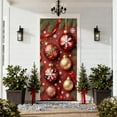 thumbnail image 6 of Linnome 35 x 72 Inch Christmas Door Cover with Festive Design, Holiday Door Curtain for Interior Decoration, Premium Party Decor for Seasonal Celebrations, 6 of 6