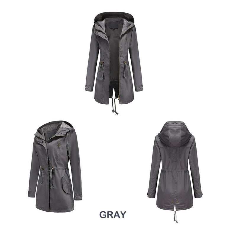 Grey anorak hotsell jacket women's