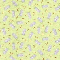 Timeless Treasures Bunnies by the Bay GreenBunnies 100% Cotton Fabric sold by the yard