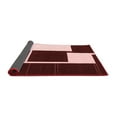thumbnail image 2 of Ahgly Company Indoor Round Abstract Red Contemporary Area Rugs, 5' Round, 2 of 4