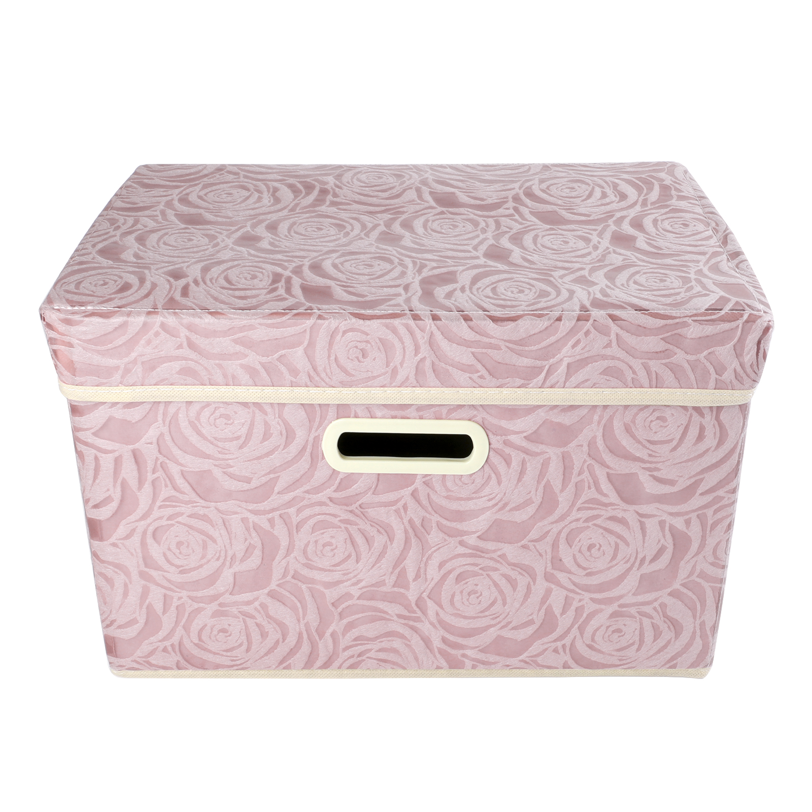 Collapsible Storage Bins with Lids Fabric Decorative Storage Boxes Cubes Organizer Containers