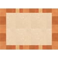 thumbnail image 1 of Ahgly Company Machine Washable Indoor Rectangle Transitional Deep Peach Orange Area Rugs, 4' x 6', 1 of 7