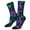 Black, variant on Kaondbfi Stockings for Women Fashion Mardi Gras Masquerade Mask Printed Socks Pretty Colorful Crew Socks