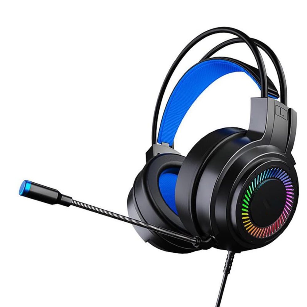 Gaming Headphones USB Wired 7.1 Channel Cool Colorful Headset With RGB Mic Gamer For Chicken 