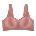 thumbnail image 6 of Women's Breathable Wireless Bra, Scarless Thin Underwear, Soft Support Large Bust Bra, No Underwire Pullover, Comfy Daily | TruBelle,Pink 4XL, 6 of 6