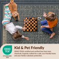 thumbnail image 4 of Design&I 8'x10' Ultra Soft Area Rug, Recycled Herringbone Geometric Vintage Border Frame Navy Mold None Fluffy Washable Non Shedding for Bedroom Living Room Under Sectional, 4 of 7