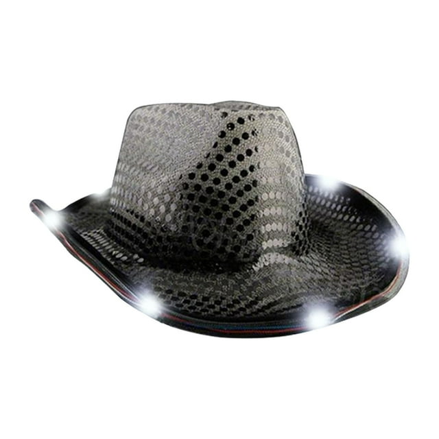 Sombrero de vaquero iluminado Strade Fareast Limited Negro