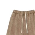 thumbnail image 2 of Jalioing Womens Cotton Shorts Casual Solid Color Elastic Waist Drawstring Shorts Loose Basic Summer Lounge Shorts, 2 of 4