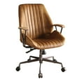 thumbnail image 1 of Bowery Hill Chaise de Bureau en Cuir Réglable et Pivotante, Couleur Café, 1 of 5