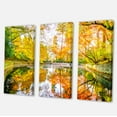 thumbnail image 2 of Designart 'Bright Fall Forest with River ' Landscape Canvas Art Print, 2 of 3