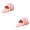 thumbnail image 1 of Methold Honey Pot Pet Cat Bed Soft Cave Nest Cama para dormir Perrera con tapete Rosa Rosa 2piezas, 1 of 1