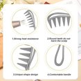 thumbnail image 3 of 3 Pices De Peigne Dents Larges (noir, Argent, Jaune), Grand Peigne Dents Larges Peigne Cheveux Boucls Dents De Requin Barbier Cheveux Boucls V, 3 of 5