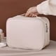 thumbnail image 5 of Neceser de Poliuretano Multifuncional Tres En Uno con Compartimentos para Cosméticos, Organizador Portátil de Gran Capacidad para Brochas de Maquillaje, Ideal para Viajes. Disponible En Blanco, Rosa,, 5 of 6