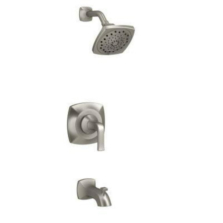 2-Handle 1-Spray Tub and Shower Faucet in PVD Polished Chrome (Valve Included)