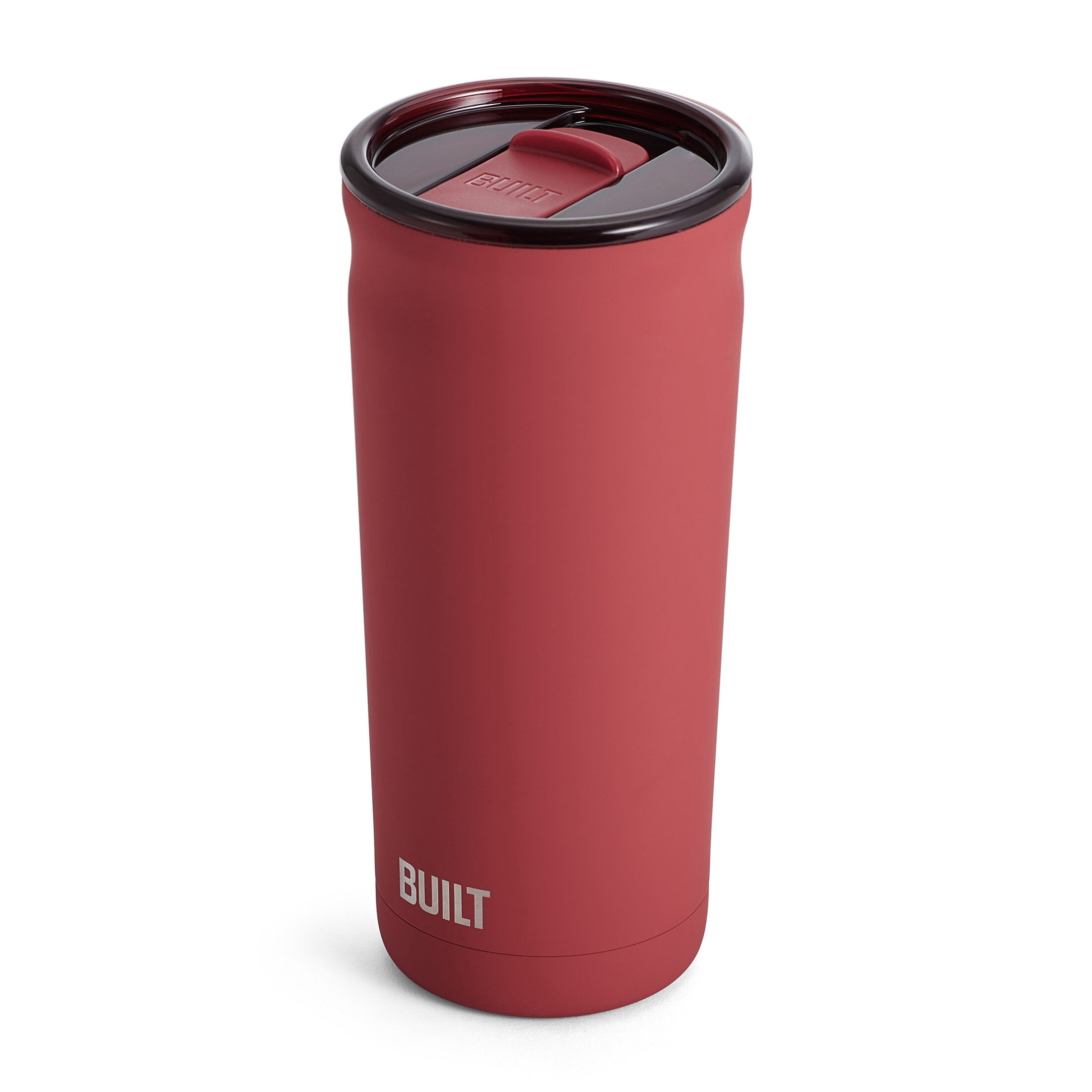 BUILT Torrent 20 fl oz Double-Wall Insulated Stainless Steel Tumbler, Red