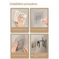 thumbnail image 4 of Zapatilla de baño organizador constante - sin taladro solución para colgar en la pared para ordenado, 4 of 11