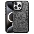 thumbnail image 1 of Daizag Funda Magnética Para Iphone 15 [Esquinas Completas A Prueba De Golpes] [Compatible Con Magsafe] Cubierta Negra Translúcida Mate Tarjeta Del Tarot Del Caballo Gótico, 1 of 5