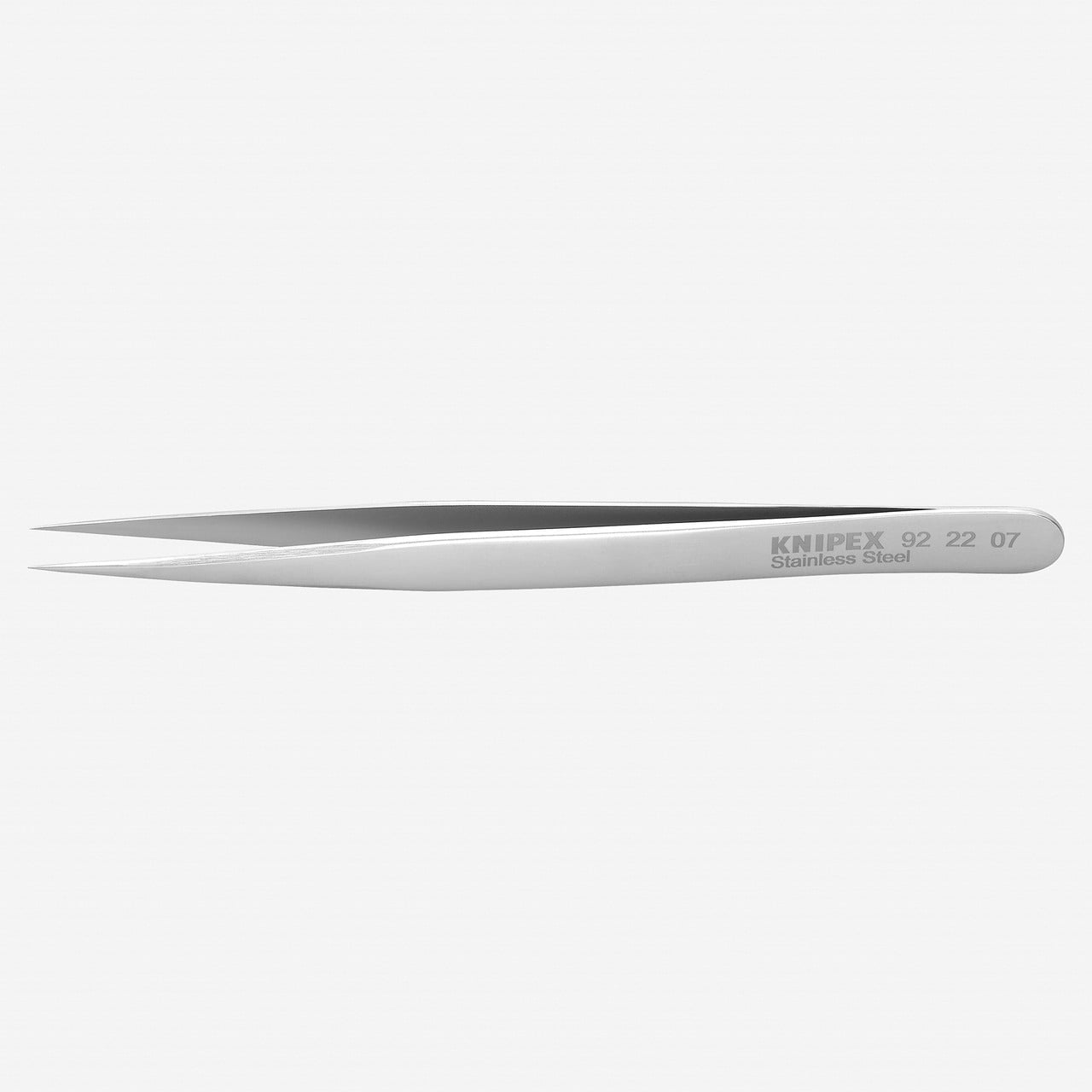 イサミ Knipex Tweezers, ESD, Straight, 5-1/4 In, SS, Black 92 28 72 ESD